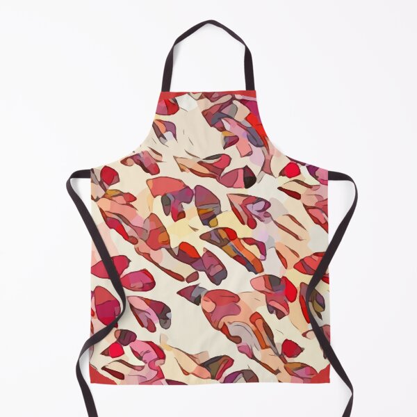 Item preview, Fern leaves, red and black designed and sold by PurpleSandpiper.