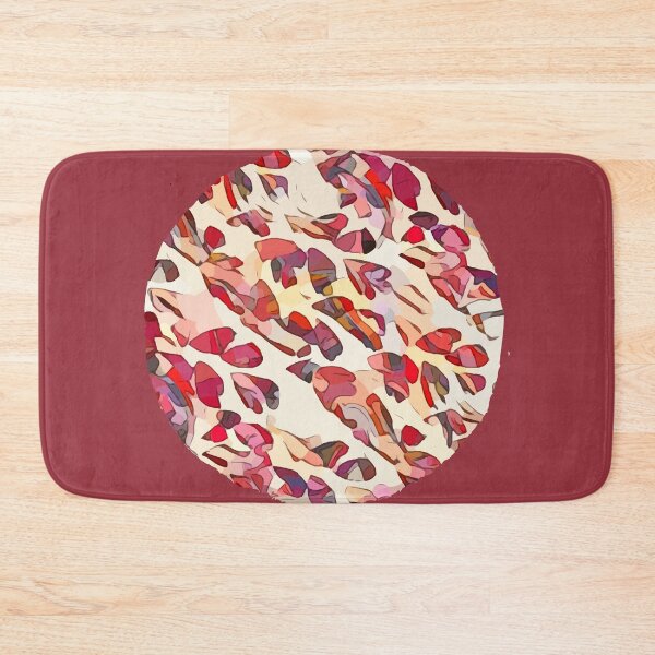 Item preview, Fern leaves, red and black designed and sold by PurpleSandpiper.