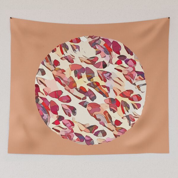 Item preview, Fern leaves, red and black designed and sold by PurpleSandpiper.