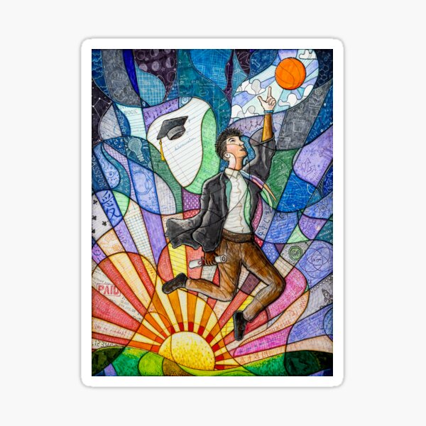 A Boy's Education Sticker