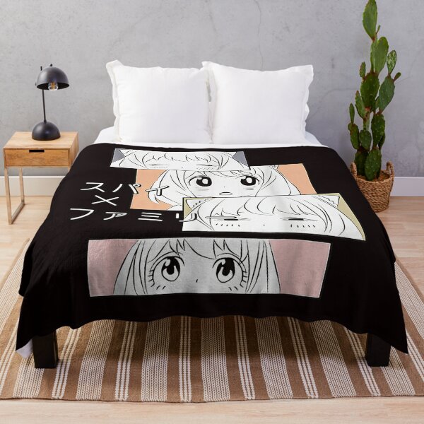  JUST FUNKY Spy x Family Manga Anime Anya Yor Loid Forger Plush  Fleece Soft Throw Blanket