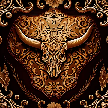 Vorschaubild zum Design Aggressive Fine Western Pattern Digital Painting von CodeAndColors