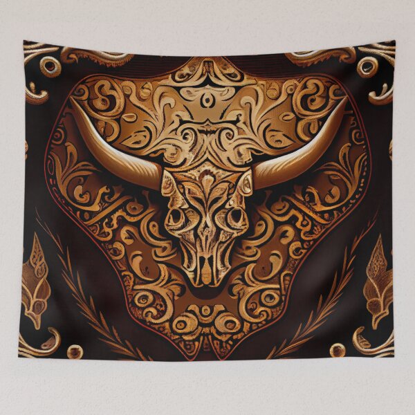 Item preview, Aggressive Fine Western Pattern Digital Painting designed and sold by CodeAndColors.