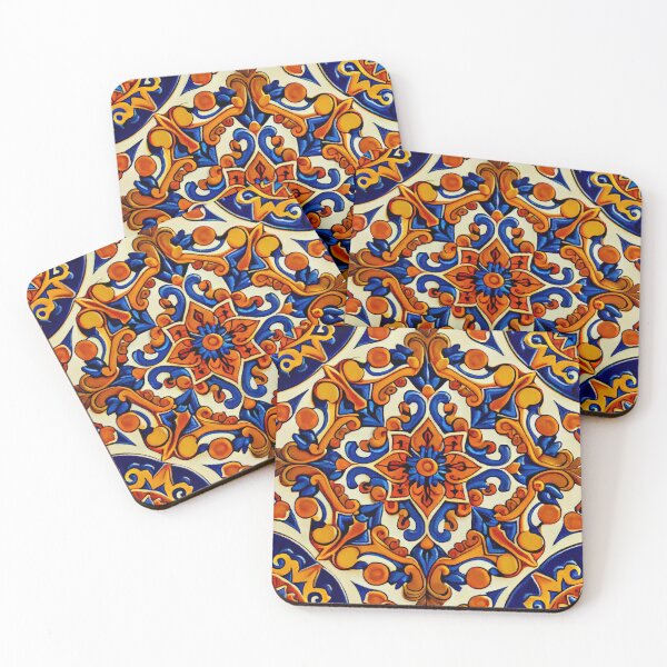Item preview, Ceramic New Mediterranean Pattern Digital Painting designed and sold by CodeAndColors.