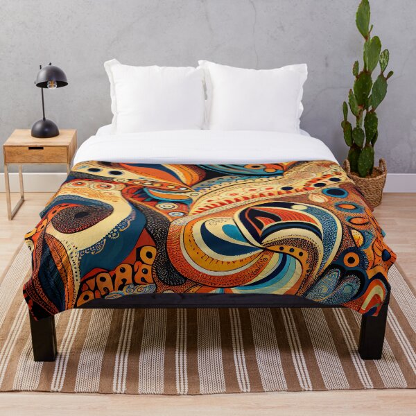 Artikelvorschau, Simple Flowing Enchanted Australian Pattern Digital Painting entworfen und verkauft von CodeAndColors.