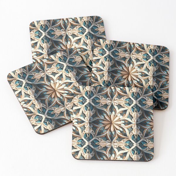 Item preview, Light cream and blue accented pattern designed and sold by Dannypryce.