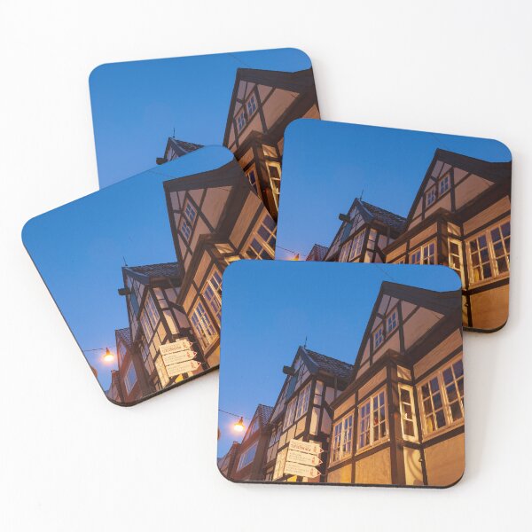 Item preview, Bremen's Schnoor district with Christmas lights at dusk, Bremen designed and sold by Torsten  Krüger.