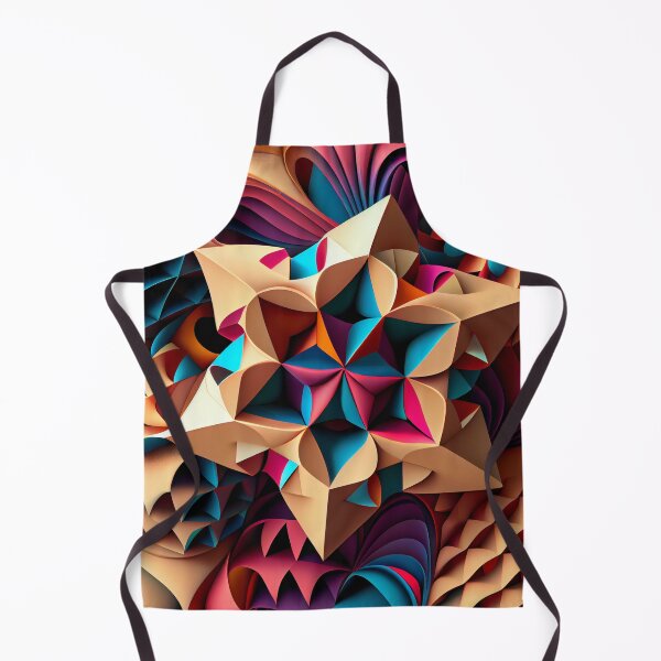 Item preview, Three Dimensional Colorful Maximalist Pattern Digital Painting designed and sold by CodeAndColors.