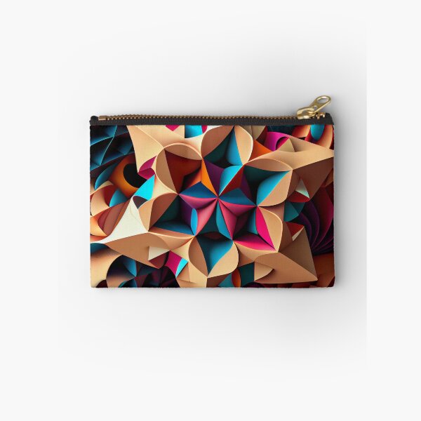 Item preview, Three Dimensional Colorful Maximalist Pattern Digital Painting designed and sold by CodeAndColors.