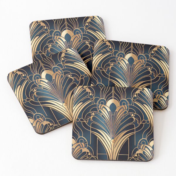 Item preview, Grand Delicate Art Deco Pattern Digital Painting designed and sold by CodeAndColors.