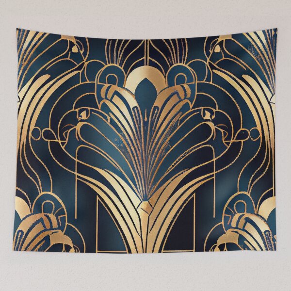 Item preview, Grand Delicate Art Deco Pattern Digital Painting designed and sold by CodeAndColors.