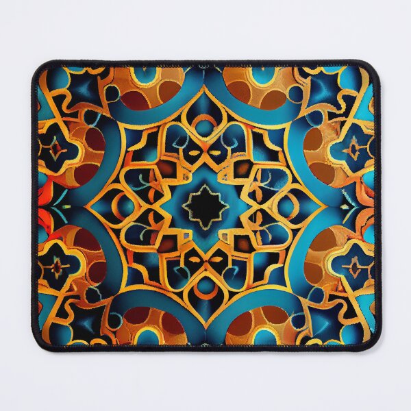 Item preview, Complex Dazzling Semi Abstract Moroccan Pattern Digital Painting designed and sold by CodeAndColors.