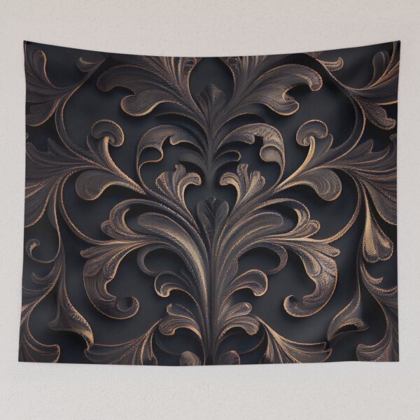 Item preview, Soft Pale Black Pattern Digital Painting designed and sold by CodeAndColors.