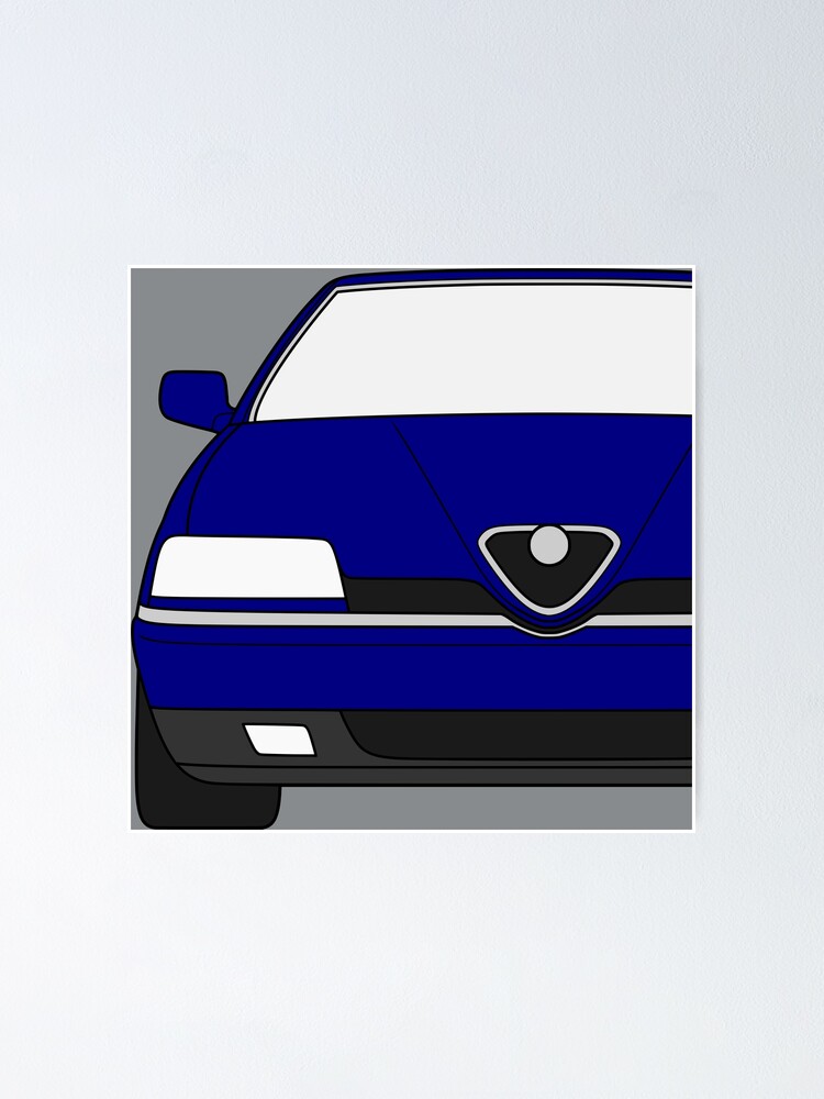 Imagen 1 de 3, Póster con la obra Alfa Romeo 164 blue color, diseñada y vendida por EdimDesign.
