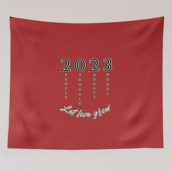Item preview, Love 2023: Let love grow - Happy New Year designed and sold by kikidu21.