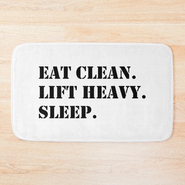 Item preview, Eat Clean. Lift Heavy. Sleep. designed and sold by Esskay Designs.