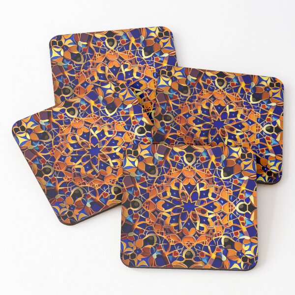 Item preview, Complex Dazzling Semi Abstract Moroccan Pattern Digital Painting designed and sold by CodeAndColors.