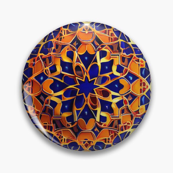 Item preview, Complex Dazzling Semi Abstract Moroccan Pattern Digital Painting designed and sold by CodeAndColors.