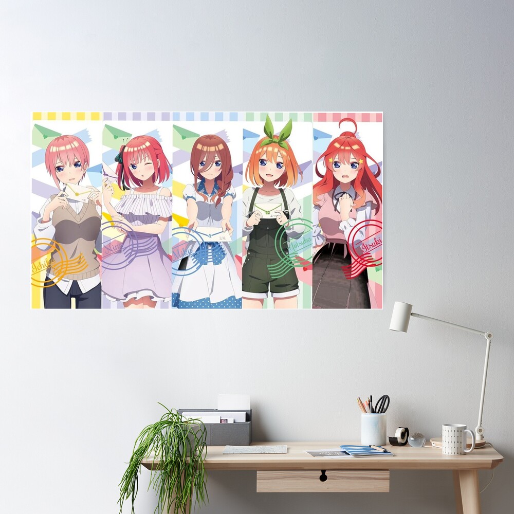  Anime Poster The Quintessential Quintuplets 5-toubun No Hanayome  Canvas Art Poster and Wall Art Picture Print Modern Family Bedroom Decor  Posters 16x24inch(40x60cm): Posters & Prints