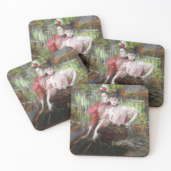 Item preview, Two women sitting by Giovanni Boldini designed and sold by RickE.