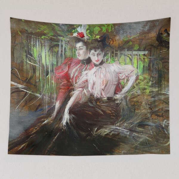 Item preview, Two women sitting by Giovanni Boldini designed and sold by RickE.