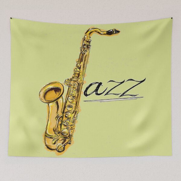 Item preview, Saxophone jazz music designed and sold by Creative-draw.
