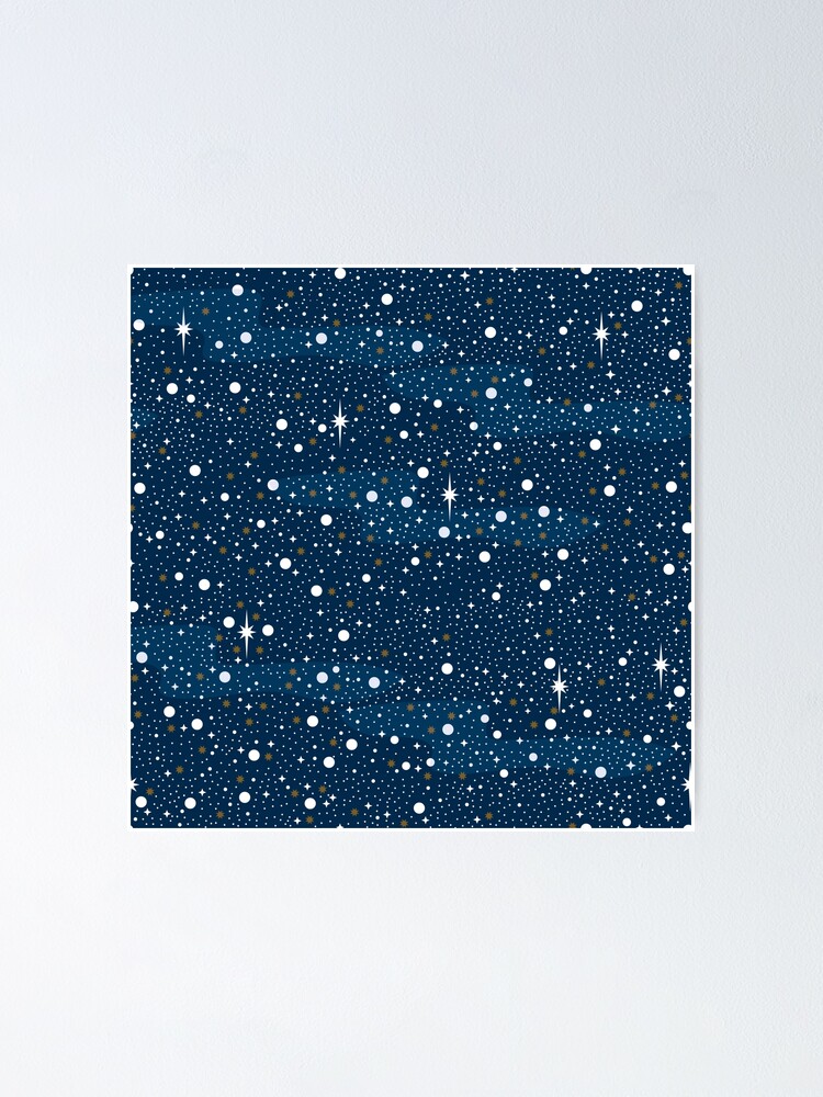 Thumbnail 1 of 3, Poster, starry sky designed and sold by chiara-de-david.