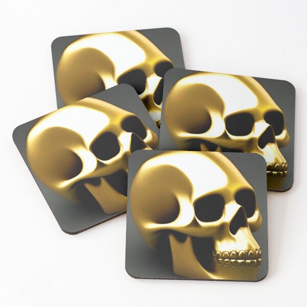 Item preview, Cool golden skull art designed and sold by Neo-Expression.