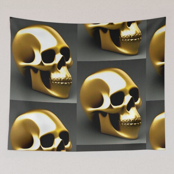 Item preview, Cool golden skull art designed and sold by Neo-Expression.