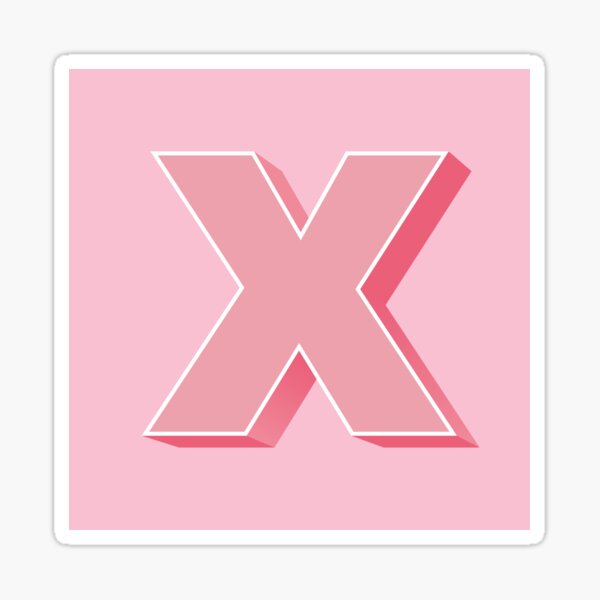 Pink Letter S Sticker for Sale by TheMonogramShop