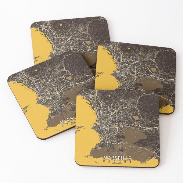 Item preview, Marseille City Map of France - Pastel designed and sold by deMAP.