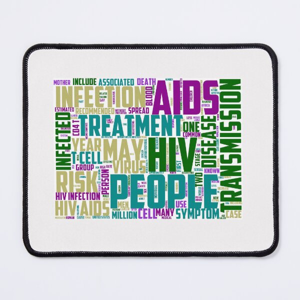 Item preview, AIDS, treatment, HIV, people, symptom, infected, risk, infection designed and sold by Allklassy.