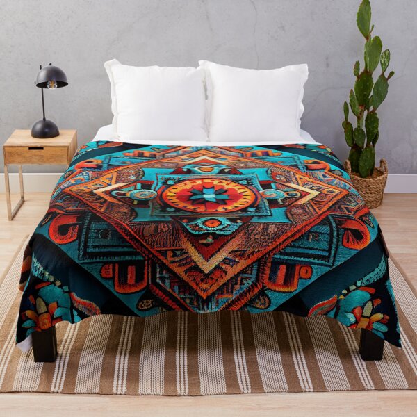Item preview, Vibrant Brilliant Western Pattern Digital Painting designed and sold by CodeAndColors.
