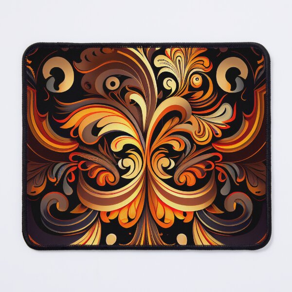 Artikelvorschau, Artistic Flowing New Traditional Pattern Digital Painting entworfen und verkauft von CodeAndColors.