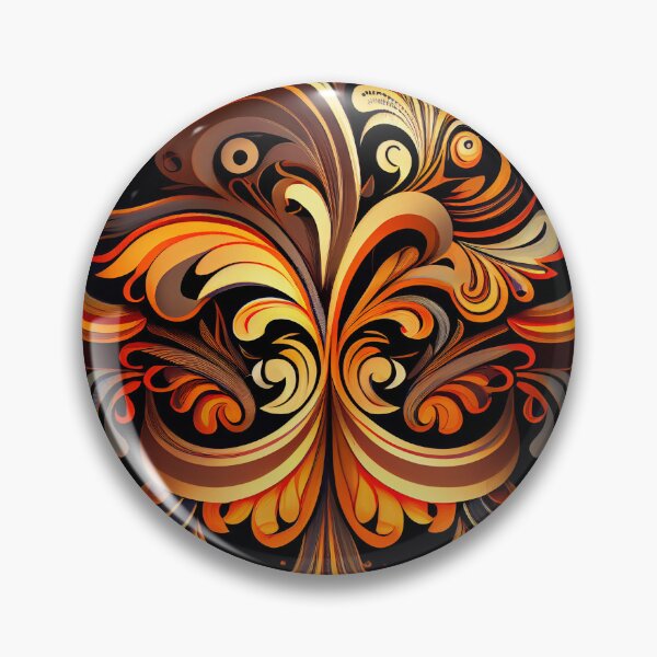 Artikelvorschau, Artistic Flowing New Traditional Pattern Digital Painting entworfen und verkauft von CodeAndColors.