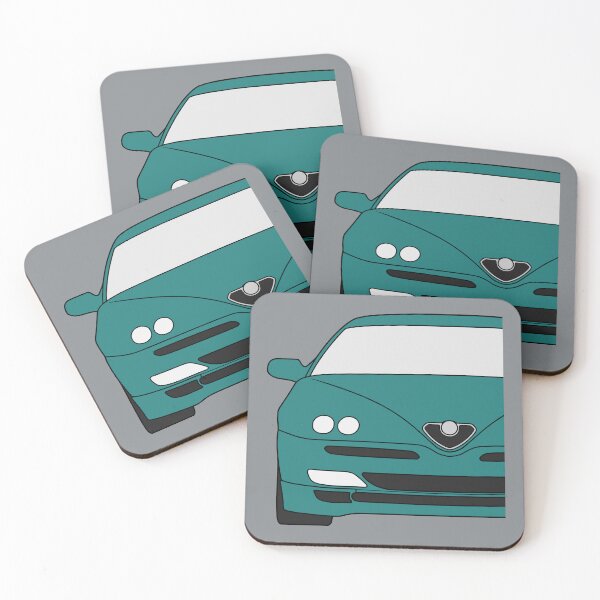Item preview, Alfa Romeo GTV Spider Type 916 turquoise color designed and sold by EdimDesign.