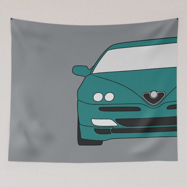 Item preview, Alfa Romeo GTV Spider Type 916 turquoise color designed and sold by EdimDesign.