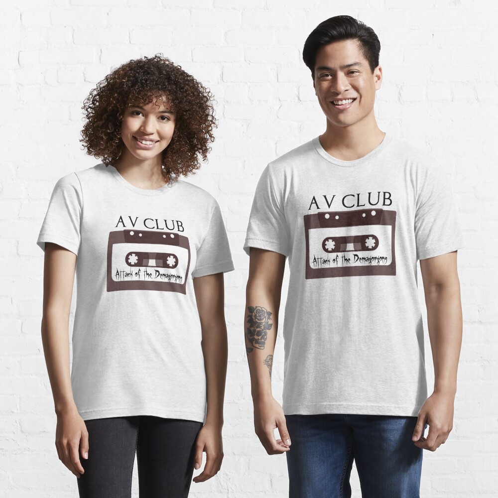 Discover Audio Visual AV Club Demogorgon Mix Tape Cassette | Essential T-Shirt 