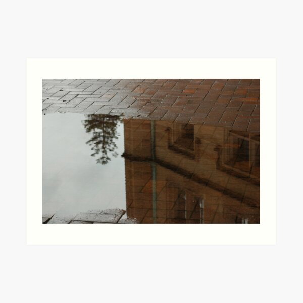 Puddle reflection in Sydney Art Print