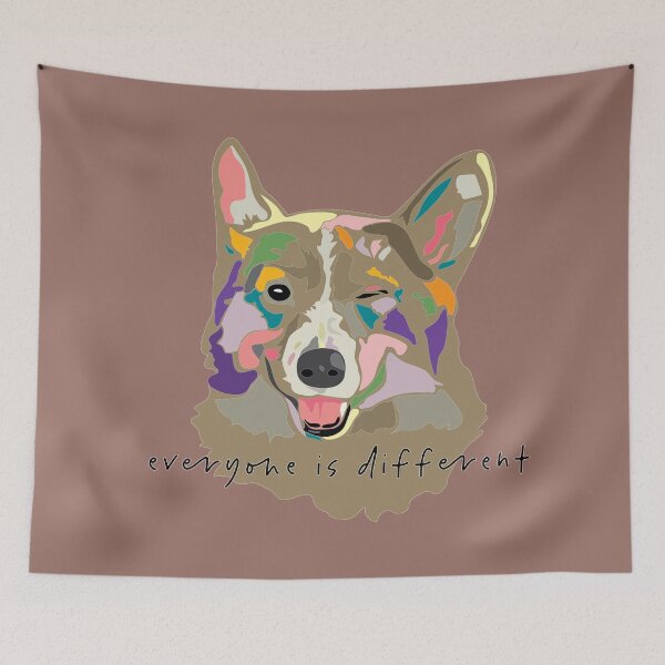 Item preview, everyone is different_wink dog_c10 designed and sold by Mimi Huang.