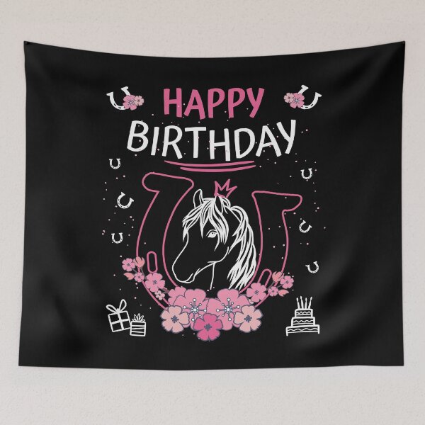 Item preview, Horse Birthday - Girls Horseback Riding Horseshoes designed and sold by Shirt-Designs.