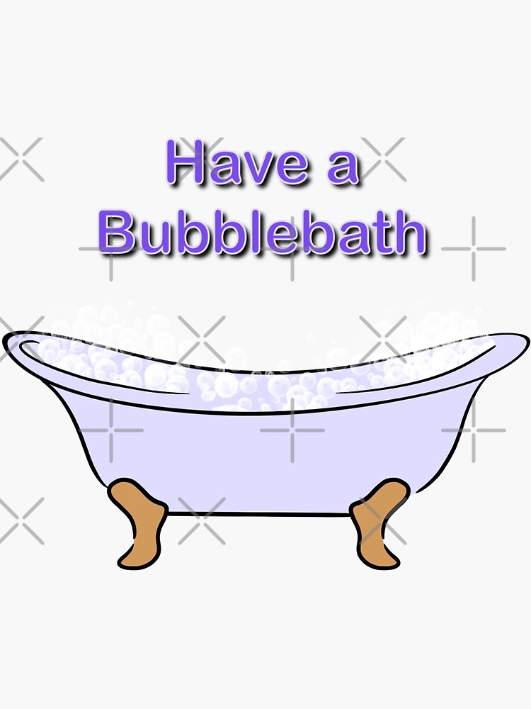 "Bubble Bath" Sticker for Sale by TigerlillyD Redbubble