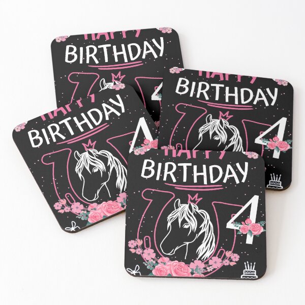 Item preview, Horse Birthday - Girls Horseback Riding Horseshoes designed and sold by Shirt-Designs.