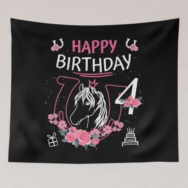 Item preview, Horse Birthday - Girls Horseback Riding Horseshoes designed and sold by Shirt-Designs.