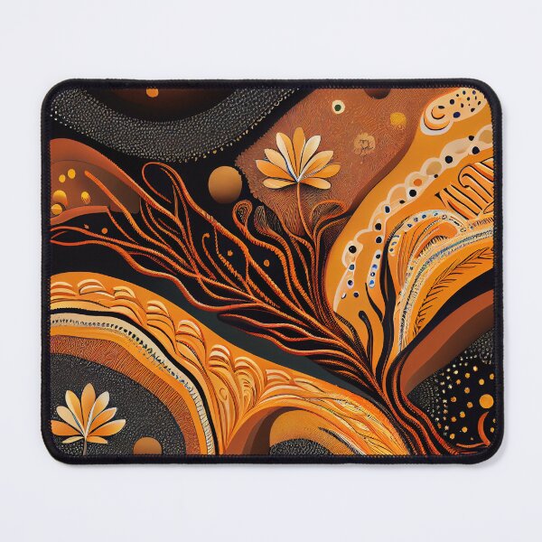 Artikelvorschau, Simple Flowing Enchanted Australian Pattern Digital Painting entworfen und verkauft von CodeAndColors.
