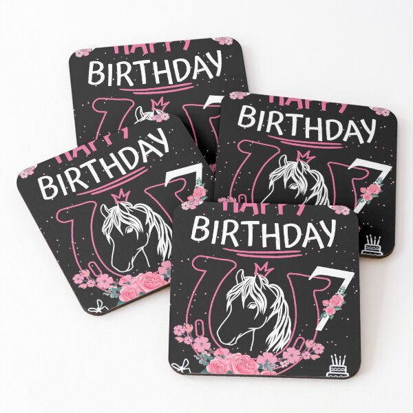 Item preview, Horse Birthday - Girls Horseback Riding Horseshoes designed and sold by Shirt-Designs.