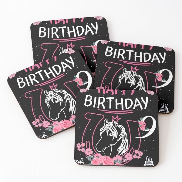 Item preview, Horse Birthday - Girls Horseback Riding Horseshoes designed and sold by Shirt-Designs.