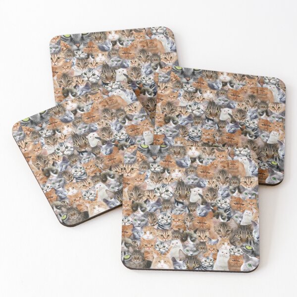 Item preview, Cats All Over Feline Design designed and sold by Frankie@ BritishMadeGifts.