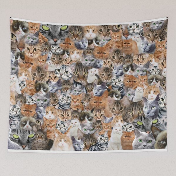 Item preview, Cats All Over Feline Design designed and sold by Frankie@ BritishMadeGifts.