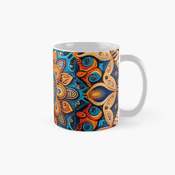 Item preview, Mosiac Explosive Bohemian Pattern Digital Painting designed and sold by CodeAndColors.